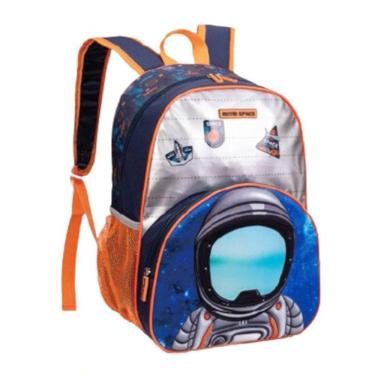 Imagem de Mochila Escolar Infantil Astronauta IN2576MP Azul - Tututti