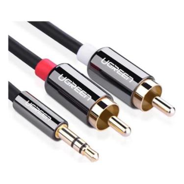 Imagem de Cabo Reforçado Ugreen P2 3.5mm Estereo Macho Para 2x Rca Mac - Congrat