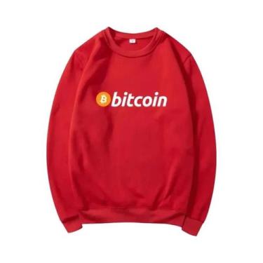 Imagem de Moletom Com Estampa Bitcoin Masculino E Feminino, Confortável, Moderno
