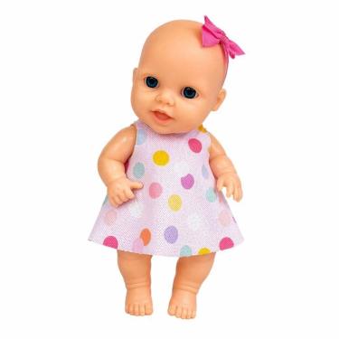 Imagem de Boneca Tiny Babies 16cm - Vestido de Bolinha - 986 - Bambola