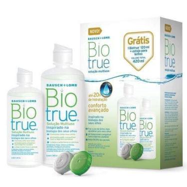 Imagem de Solução Multiuso Biotrue 300mL + Grátis 120mL + Estojo para Lentes - B