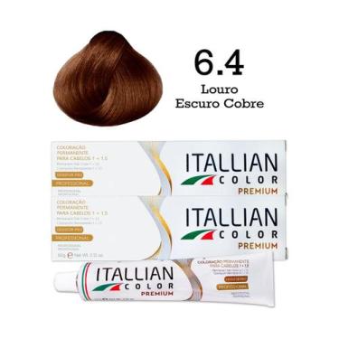 Imagem de 2 Unidades Coloração Itallian Color 6.4 Louro Escuro Cobre - Itallian 