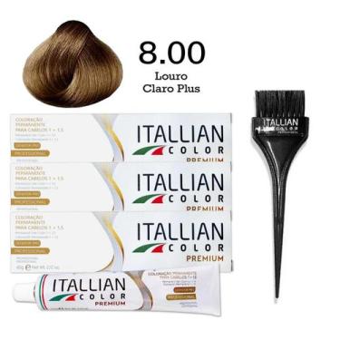 Imagem de 3 Unidades Coloração 8.00 Louro Claro Plus  Itallian Color - Itallian 
