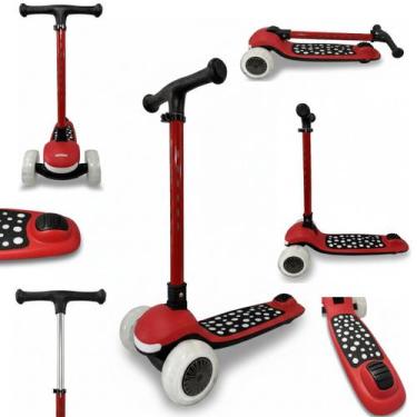 Imagem de Patinete Joy Infantil LED Brilhante Suporta 80kg com Musical via Bluet