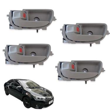 Imagem de Conjunto 4 Peças Maçanetas Internas Corolla 2015 a 2019 - TCP