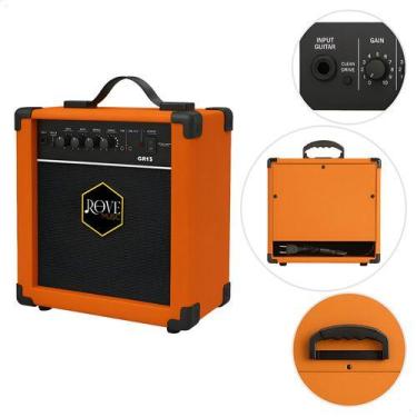 Imagem de Amplificador Guitarra Rove Music Gr15 Laranja, BIVOLT