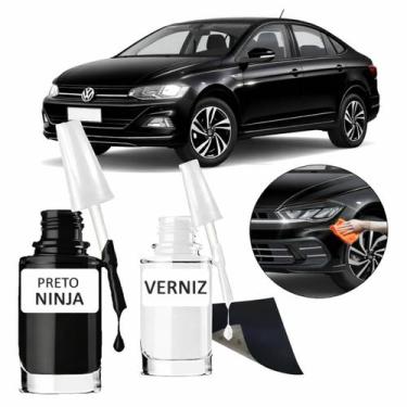 Imagem de Tinta Tira Risco Automotiva Preto Ninja VW Gol Polo Up Golf -, Virtus