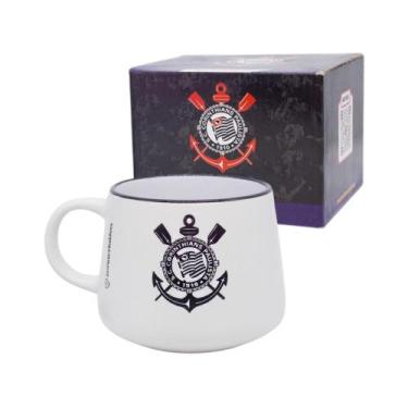 Imagem de Caneca Corinthians Zona Criativa Futebol Timão Torcida Cerâmica 500ml 