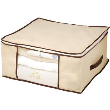 Imagem de Caixa Multiuso 5550 em TNT e Plástico com Visor Transparente para Organização de Armári...