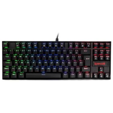 Imagem de Teclado mecanico usb gamer kumara rgb switch outemu brown redragon k55