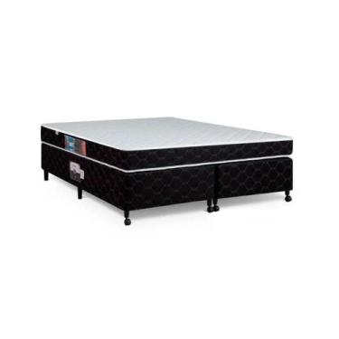 Imagem de Cama Box + Colchão Castor Queen Montblanc Double Face D33 158x198x45cm