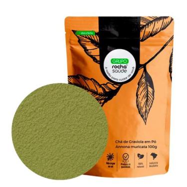 Imagem de Chá de Graviola em Pó Annona muricata 100g - Grupo Rocha Saúde