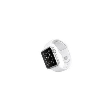 Imagem de Pulseira Silicone para Apple Watch 44mm e 42mm - branco - Tamanho m/l 