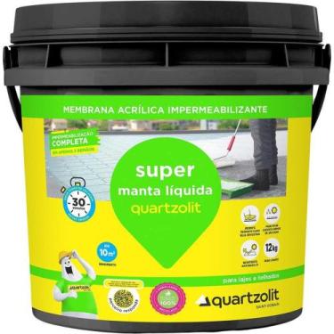 Imagem de Impermeabilizante Quartzolit Super Manta Líquida 12 Kg Para Coberturas