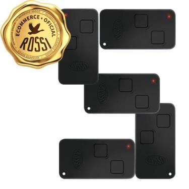 Imagem de Kit 5x Controle Remoto Portão Rossi Ntx 433 Dz Nano Atto Dz3 Dz4 Bv