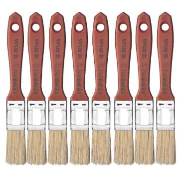 Imagem de Pincel Para Pintura Parede 3/4 Verniz E Stain Atlas- 8 Un