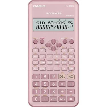 Imagem de Calculadora Cientifica Casio FX-82MS2PK-W4DT 240 Funcoes Visor S-VPAM com Tampa Protetora Rosa