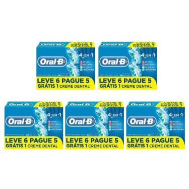 Imagem de Creme Dental Oral-B 4 em 1 - 70g - 5 Pacotes com 6 unidades cada