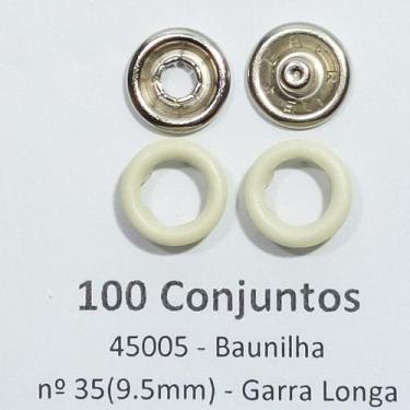 Imagem de Botões de Pressão Nº 35 Tic-Tac Variados Colorido Latão Baunilha 9,5mm