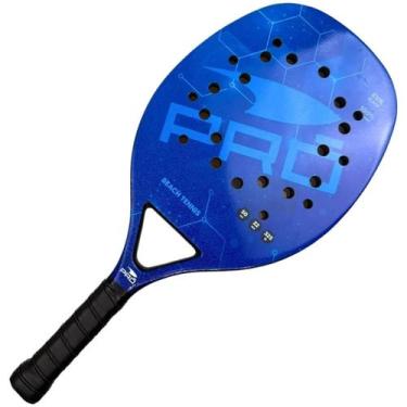 Imagem de Raquete Beach Tennis Pro Balls Fibra De Carbono Azul