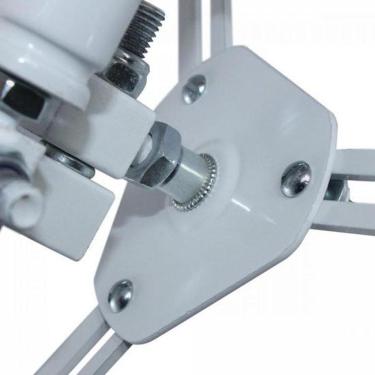 Imagem de Suporte para Projetor Sumay PR05 de Teto em Alumínio para Até 13kg com Rotação 360o Branco