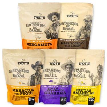Imagem de Erva Mate Tereré Trot's Pack Sertanejos 1,25kg 5 Sabores - TrotS