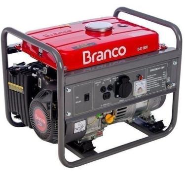 Imagem de Gerador À Gasolina B4T-1300 1,3KVA Monofásico 220V Branco Vermelho