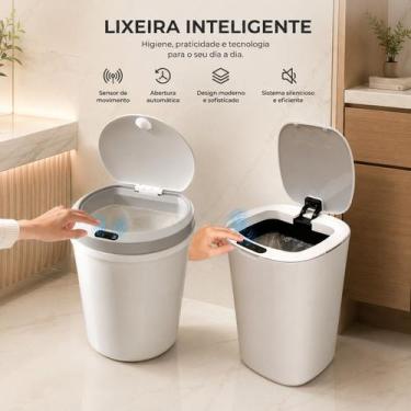 Imagem de Kit Lixeira Inteligente 10 e 12 Litros Automática C/ Sensor - Moreira 