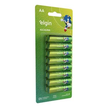 Imagem de Pilha Alcalina Elgin Pequena AA LR6 16 Unidades