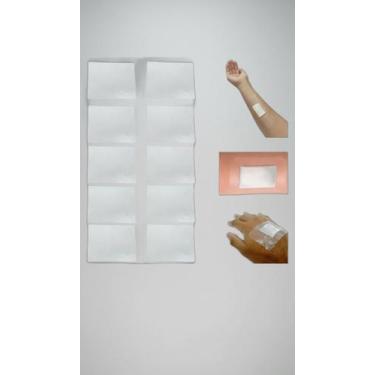 Imagem de Curativo Espuma PU Absorvente 7.2x5cm 10 Unid - Congratulations Store