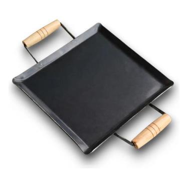 Imagem de Chapa Bifeteira De Ferro Para Fogão 30x30 2mm Carne Picanha - Itafera 