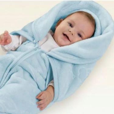 Imagem de Cobertor Baby Sac Jolitex Saco de Dormir 2 em 1 Rosa/Azul, Azul
