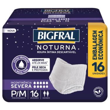 Imagem de Roupa Íntima Descartável Noturna Bigfral Tam P/M 16 unidades