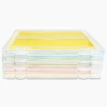 Imagem de Caixas Organizadoras Urciwos 4 Unidades para Papel A4 32x24x2cm