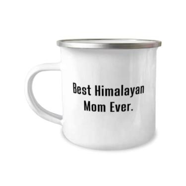 Imagem de Best Himalayan Mom Ever. Caneca de acampamento de 355 ml, presente de gato do Himalaia de amigos, extravagante para gatos e mães