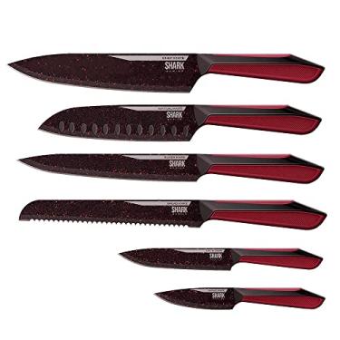 Imagem de ICHEF POLISHOP Conjunto de Facas Shark Series Special Cut Red Duo
