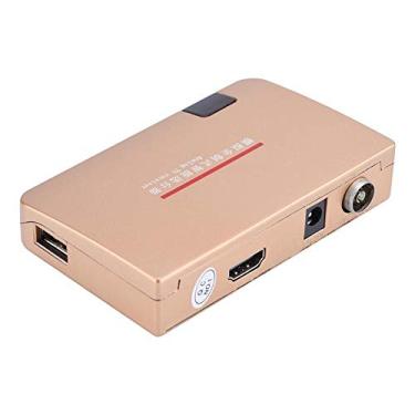 Imagem de Lazmin Conversor RF para HDMI, 100 a 240 V, adaptador receptor de TV analógico padrão com controle remoto (plugue dos EUA)