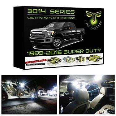 Imagem de Fyre Flys Luzes interiores LED brancas para Ford F250 F350 Super Duty 14 peças 6000K Super Bright Série 3014 SMD Kit de pacote e ferramenta de instalação
