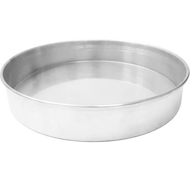 Imagem de Forma   Redonda De Bolo Fixa 25 X 7 Em Alumínio