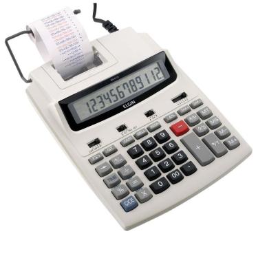 Imagem de Calculadora de Mesa Com impressão em Bobina Elgin MR6125 12 Dígitos Bivolt