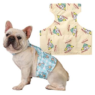 Imagem de Colete arrefecimento para cães respirável Cooler jaqueta material de malha Cool Pet Cooler Vest para treinamento de caça ao ar livre e acampamento para cães pequenos, médios, amarelo, G (Busto: 71 cm)