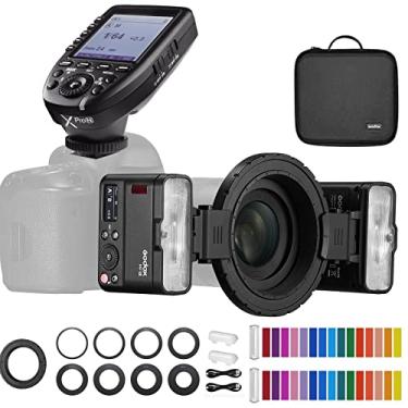 Imagem de Godox MF12 MF12-K2 Flash Macro com acionador Xpro-N Flash TTL fora da câmera Speedlite 12W, controle sem fio 2.4G, modo TTL/M, bateria de lítio integrada de 3.7V/6.29W, compatível com câmera Nikon