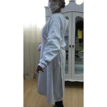 Imagem de Jaleco Em Brim Hospitalar Com Proteção Antimicrobial  - Confectil