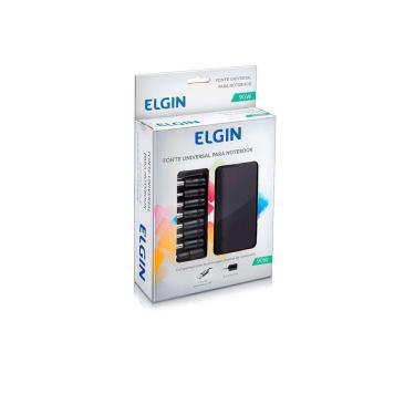 Imagem de Fonte para Notebook Universal 90w, 9 Adaptadores e Saída USB, Elgin - 46RFTE90W000