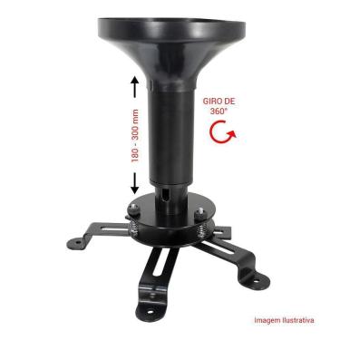 Imagem de Suporte De Teto Para Projetor MULTIPROJ-P Multivisão