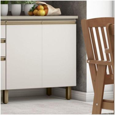 Imagem de Balcão 02 Portas 80 Cm Connect Henn Duna Com Cristal