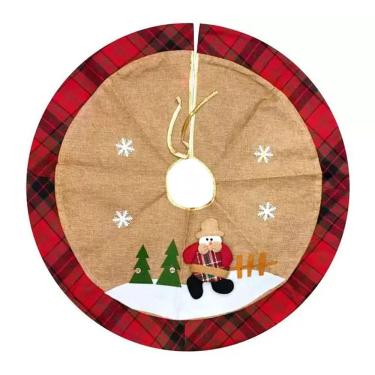 Imagem de Saia Para Árvore de Natal Temática Boneco De Neve 68cm