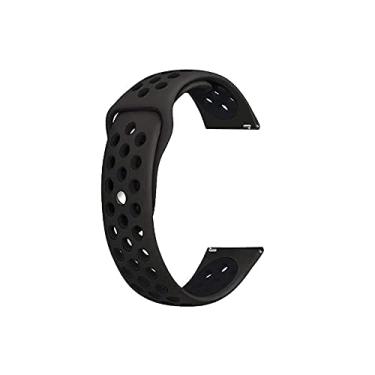 Imagem de Pulseira Sport 22mm para Amazfit GTR 2 ou GTR 2e cor:Preto