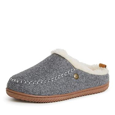 Imagem de Dearfoams Tamanco feminino Alpine By Dearfoams Bern, Cinza mesclado, Medium
