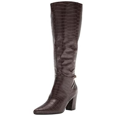 Imagem de LifeStride Bota de cano alto feminina Stratford-wc, Croco chocolate amargo, 10